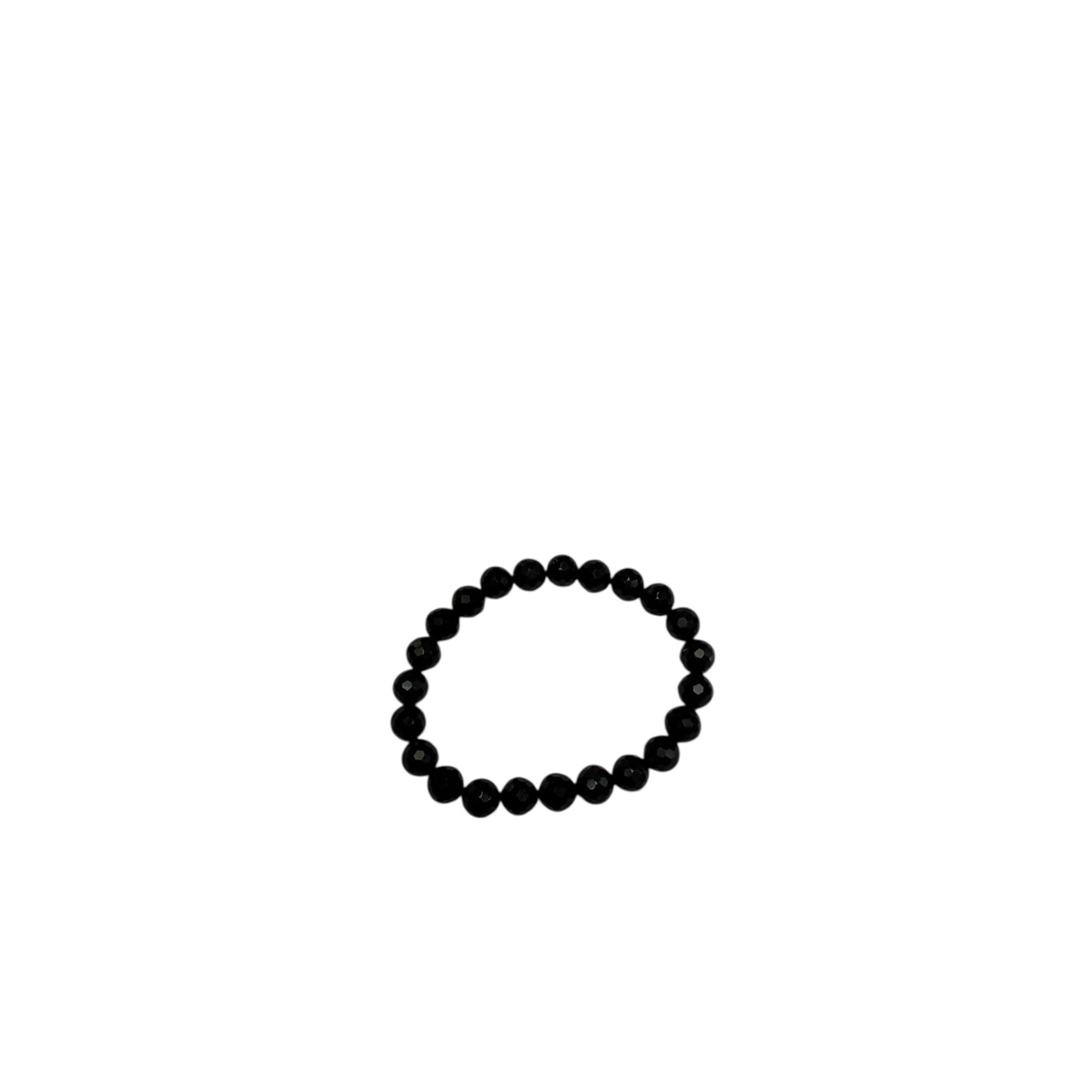 Pulsera Ónix Negro Facetada 8mm