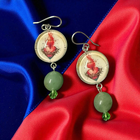 Aretes Sagrado Corazón - Caelestis Collection