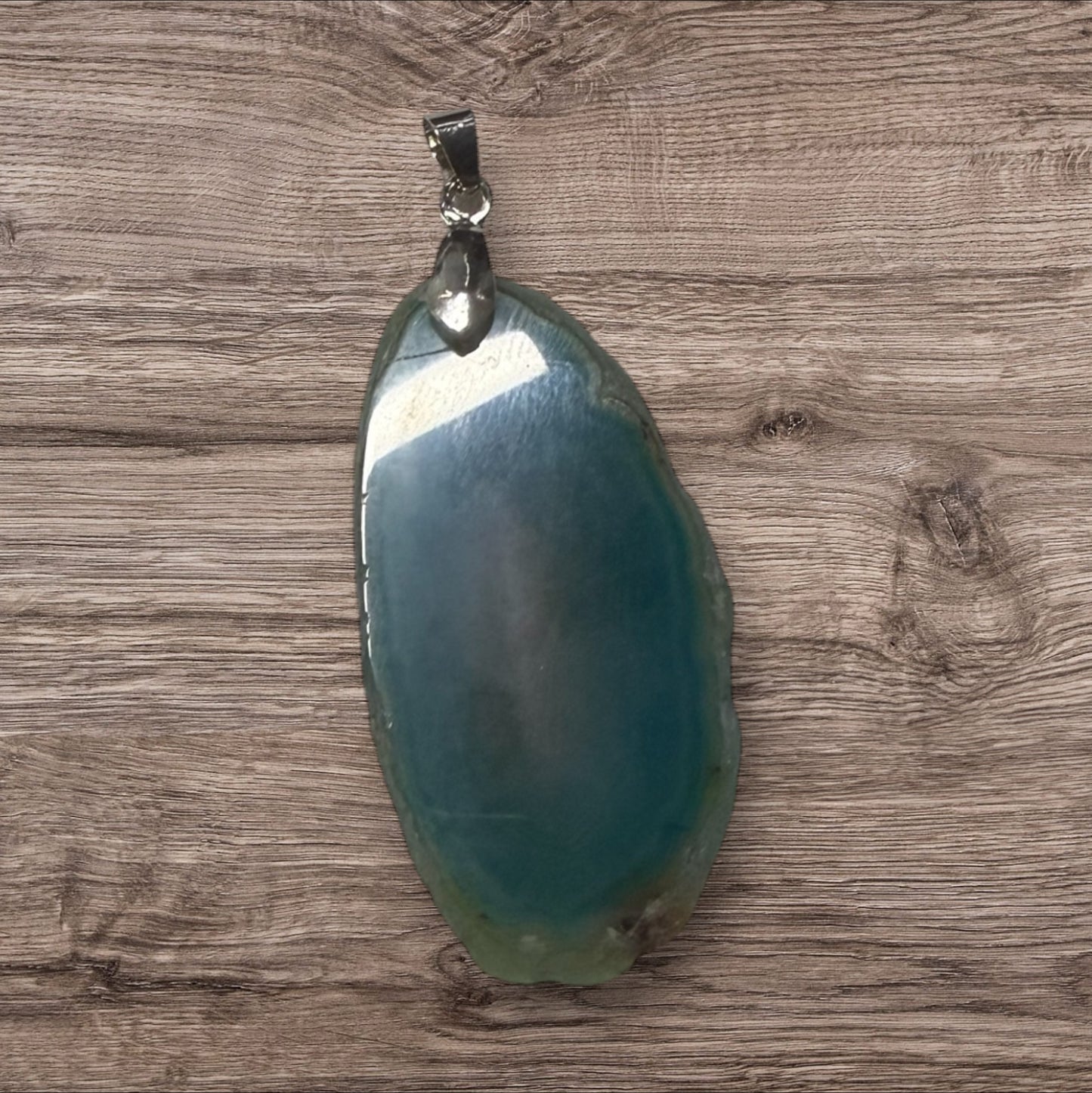 Dije de Ágata Crystallun Opus con Cadena