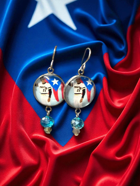 Aretes Roberto Clemente 21 - Raíces de Mi Isla