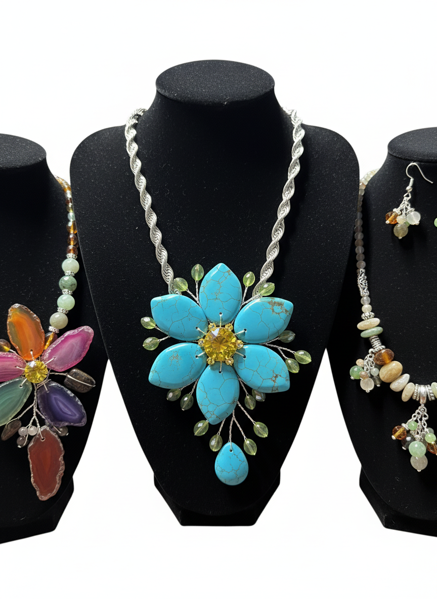 Sets de Joyería Artesanal con Gemas