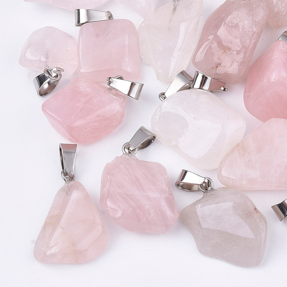 Dijes de Cuarzo con Collar en Hilo