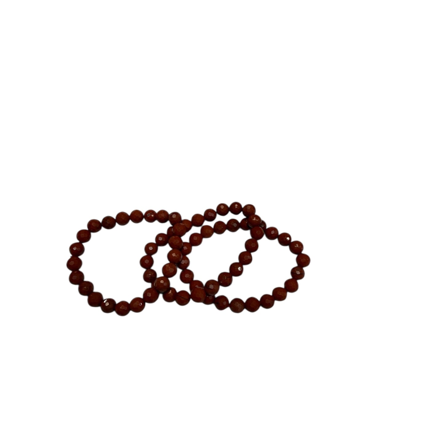 Pulsera Jaspe Rojo Facetada 8mm