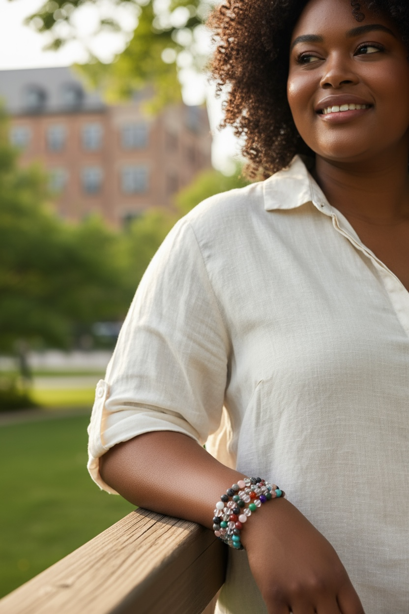 Pulsera de Piedras Variadas de 8mm