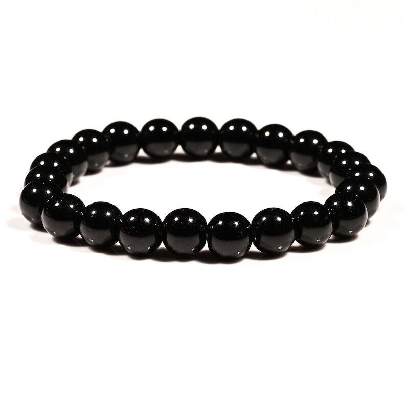 Pulsera de Obsidiana Negra 8mm