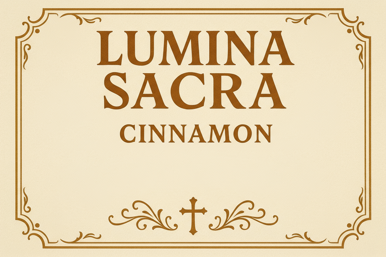 Etiqueta Lumina Sacra Cinnamon
