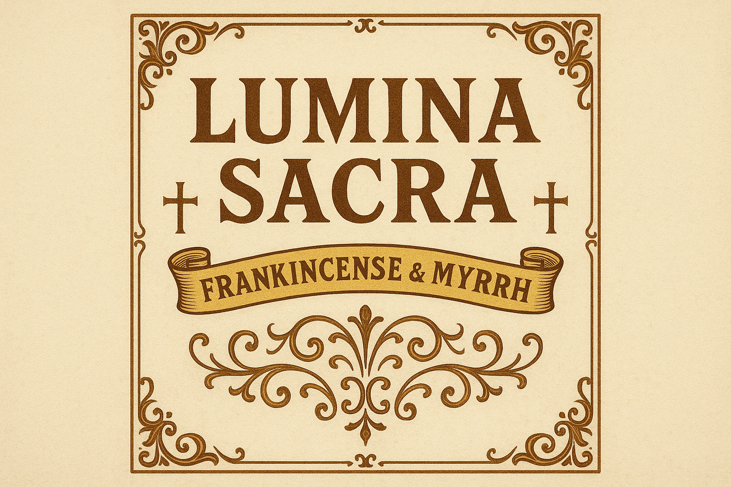Etiqueta Lumina Sacra Frankincense & Myrrh