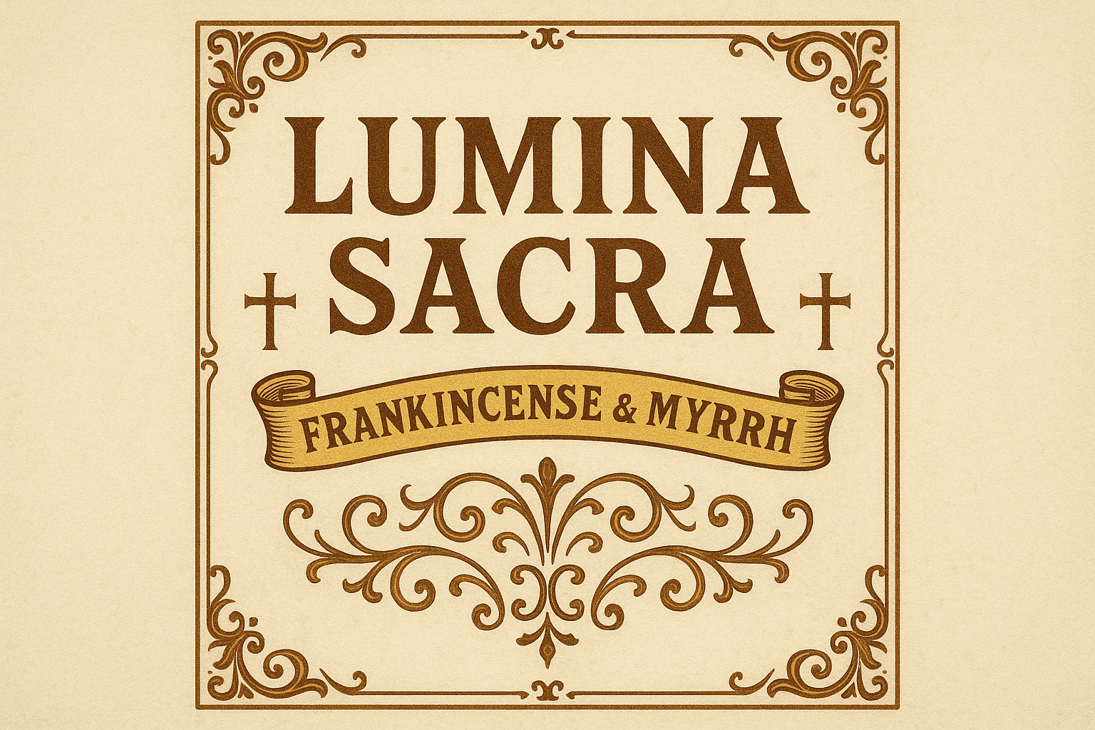 Etiqueta Lumina Sacra Frankincense & Myrrh
