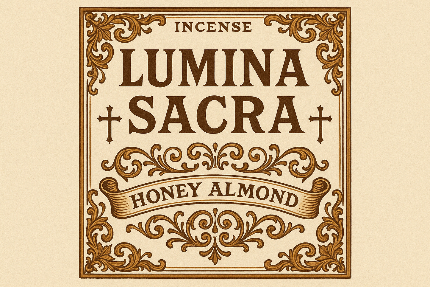 Etiqueta Lumina Sacra Honey Almond