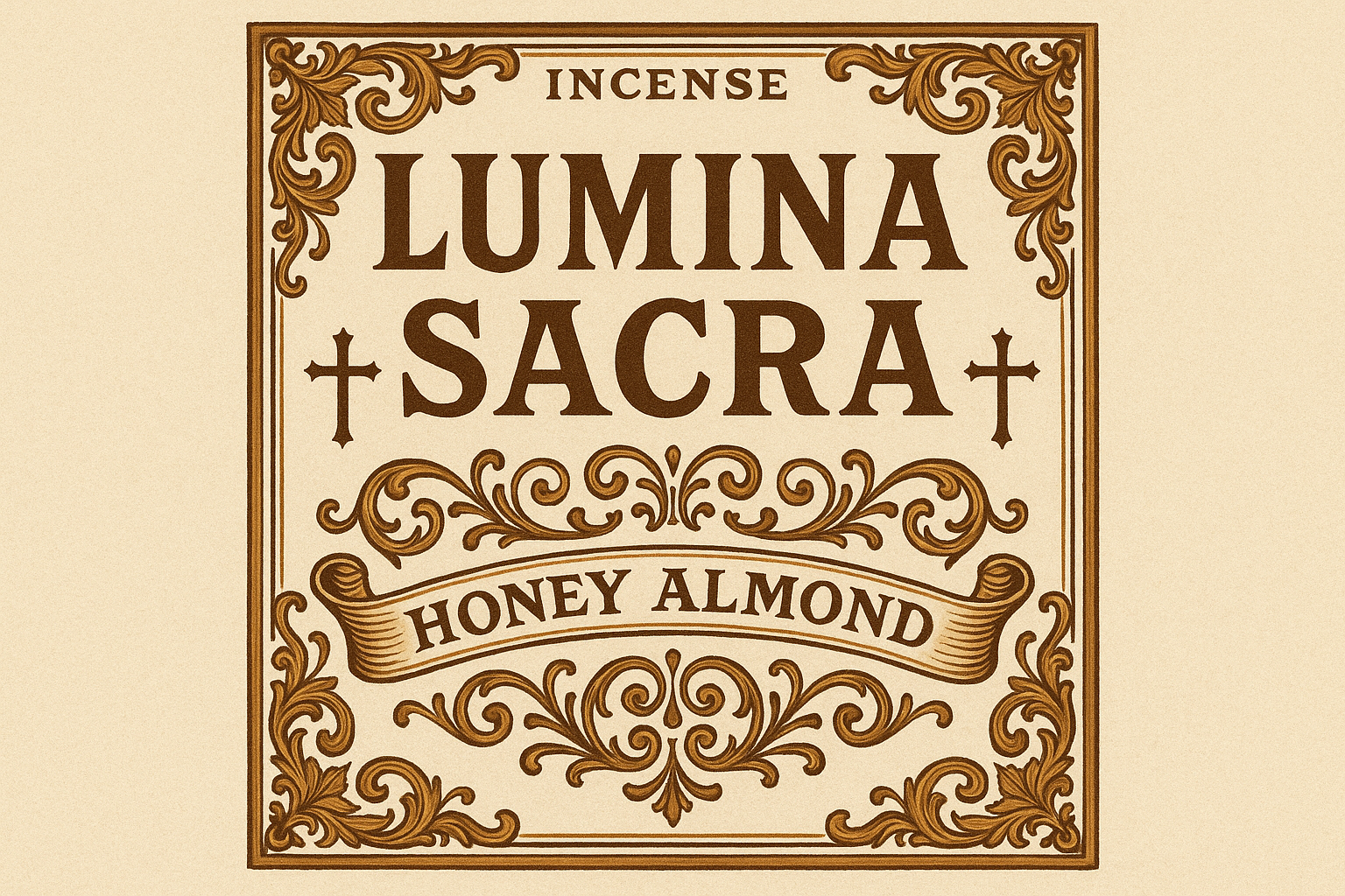 Etiqueta Lumina Sacra Honey Almond