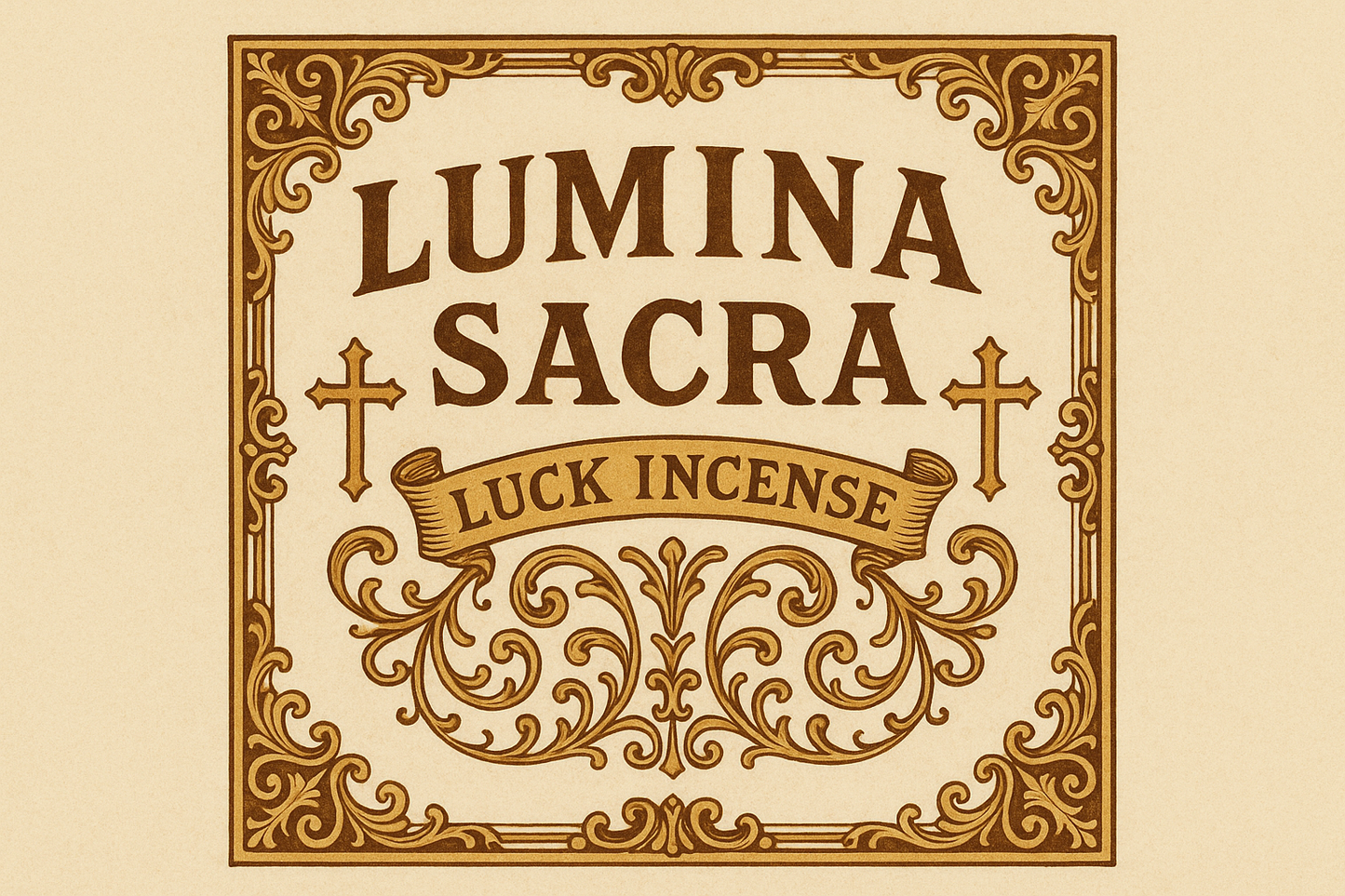 Etiqueta Lumina Sacra Luck Incense