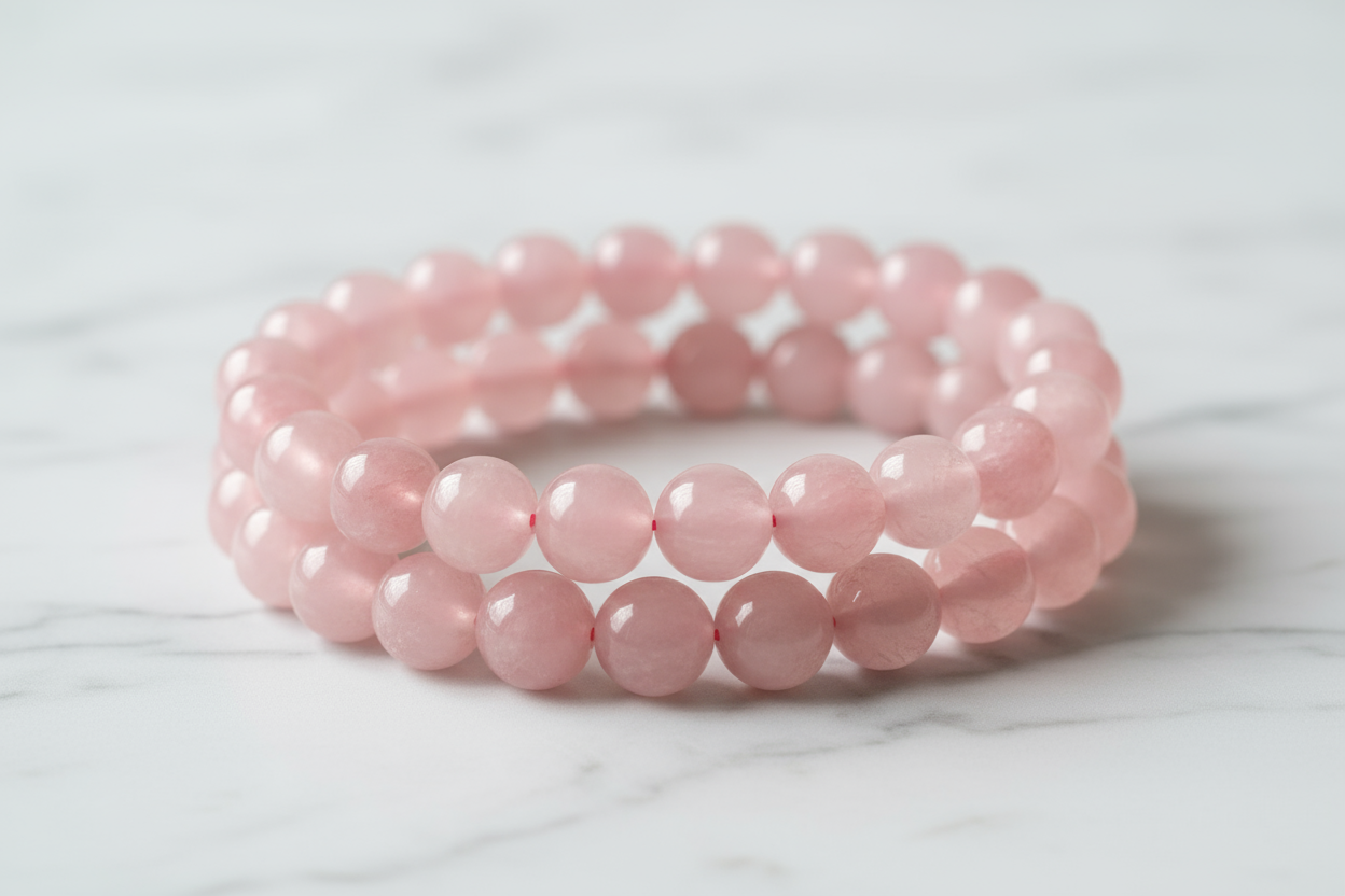Pulsera de Cuarzo Rosa